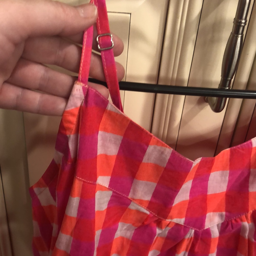 NEW SZ Blockprints X J Crew Tiered Dress 👗 in Gingham - Picture 4 of 14